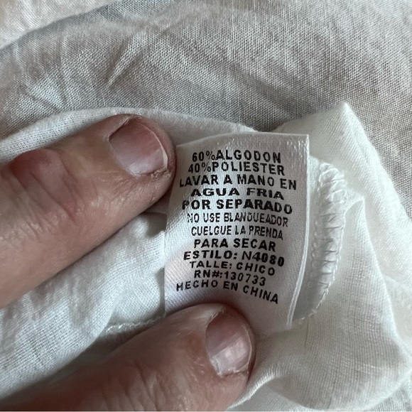 Blu Heaven (By UmGree) Floral Embroidered Crochet Mini Dress. Size: Small. - Picture 7 of 12